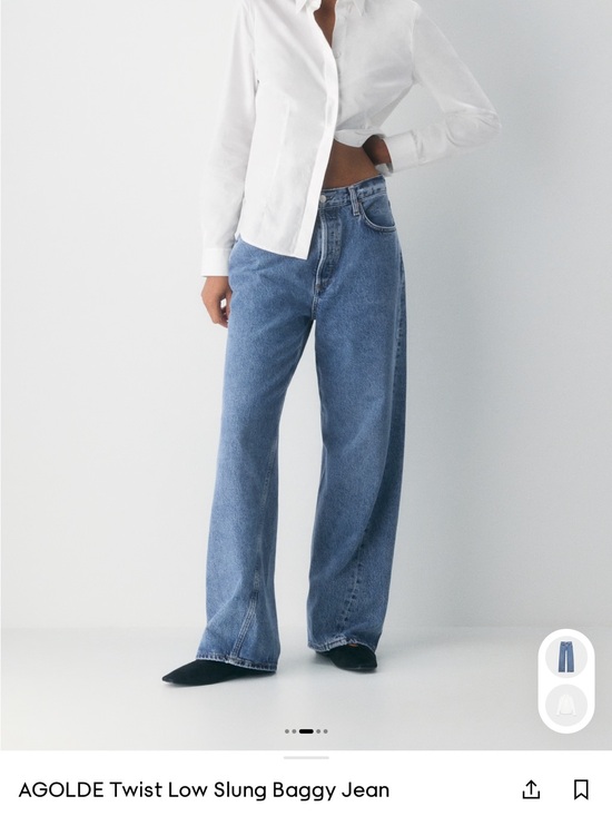 Agolde Denim - Agolde Relaxed Wide-Leg Jeans in Blue Denim
